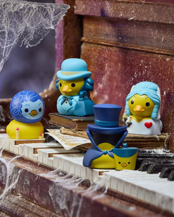 Haunted Mansion rubber ducks based on four attraction characters