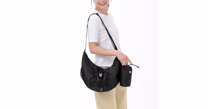 Mickey shoulder bag with detachable bottle cover from Disney Store Japan