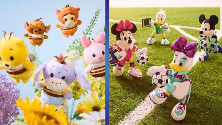 Disney Store international plush arrivals with Winnie the Pooh and friends
