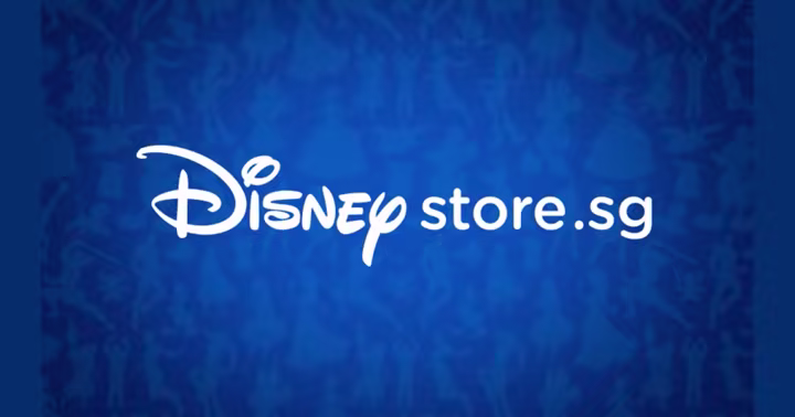Disney Store Singapore logo on an official blue banner