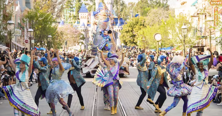 The Magic Happens parade at Disneyland