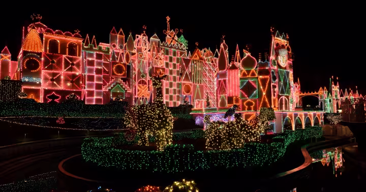Official Disney Parks Blog artwork for it’s a small world Holiday at Disneyland Resort