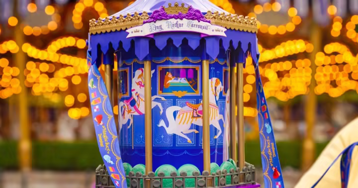King Arthur Carrousel popcorn bucket for Disneyland Magic Key holders