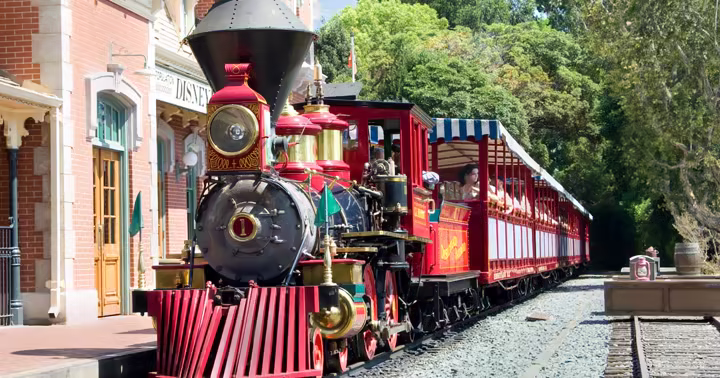 Disneyland Railroad locomotive at Disneyland Park