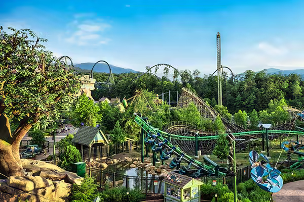 Dollywood promotional image for summer park visits