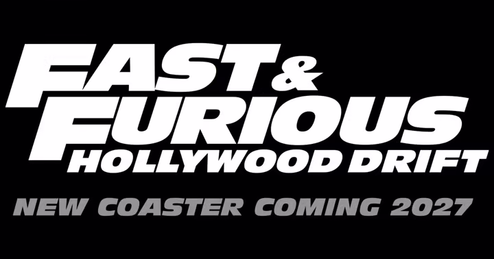 Fast & Furious: Hollywood Drift logo for the 2027 Universal Orlando coaster