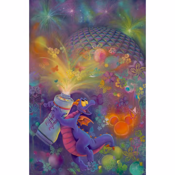 Figment's Sparkling Pigments canvas art from Disney Store