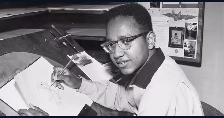 Disney Legend Floyd Norman portrait from D23