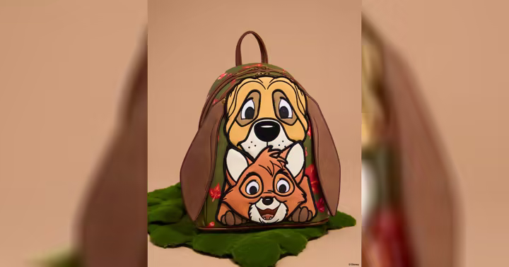 Fox and the Hound mini backpack with Copper and Tod