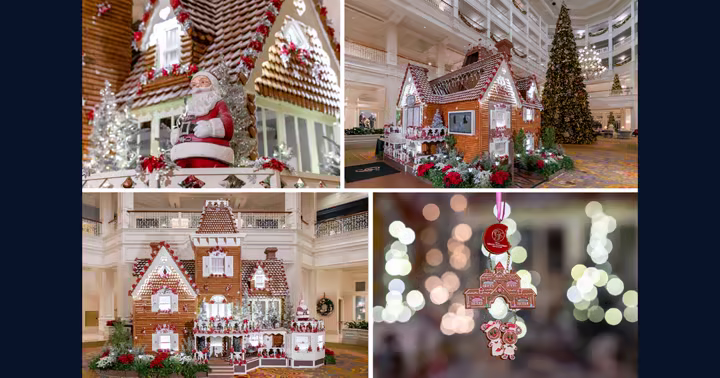 The Grand Floridian gingerbread house at Walt Disney World during the 2024 holiday season