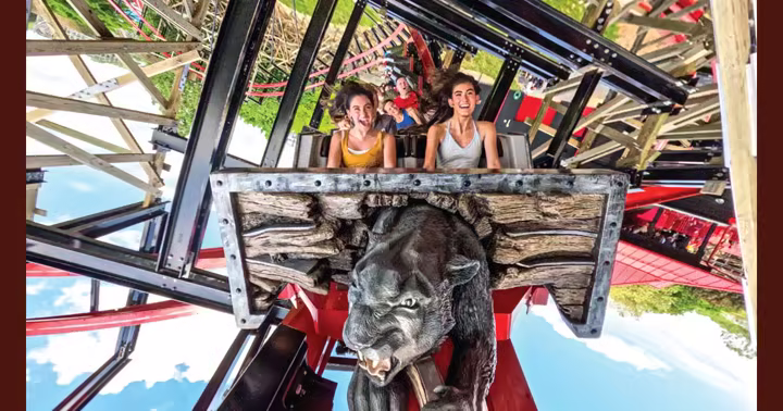 Guests ride Wildcat's Revenge at Hersheypark
