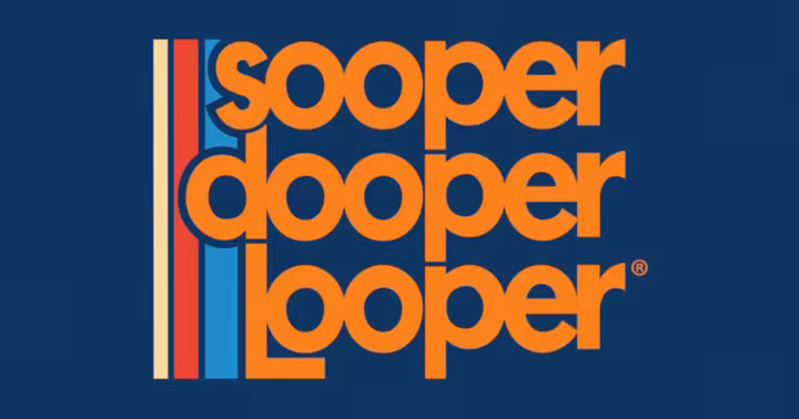 Hersheypark's sooperdooperLooper logo