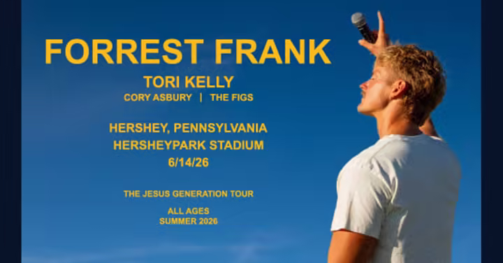 Forrest Frank concert image for Hersheypark Stadium