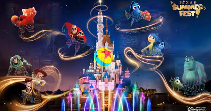 Pixar characters perform during summer at Hong Kong Disneyland