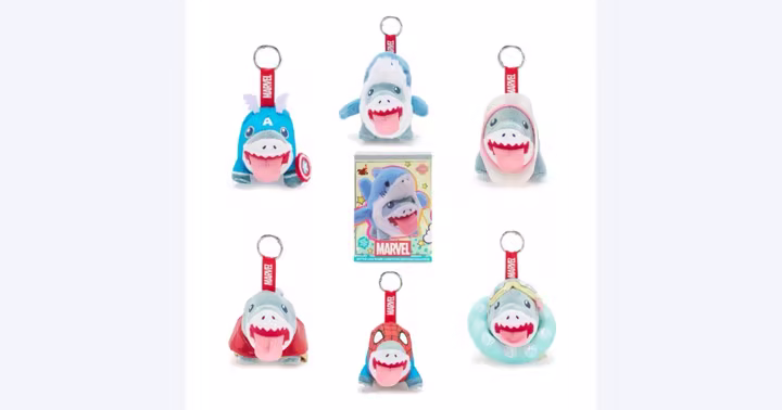 Jeff the Land Shark Cosbi mystery plush keychain collection