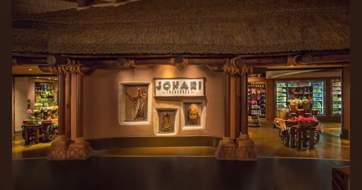 Both entrances to Johari Treasures at Disney's Animal Kingdom Villas - Kidani Village