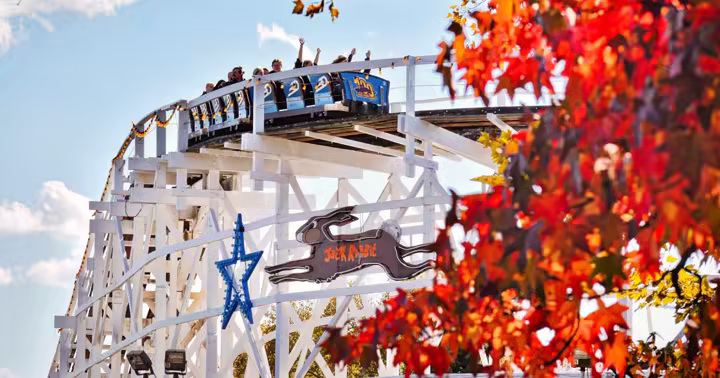 Jack Rabbit coaster at Kennywood during Phantom Fall Fest