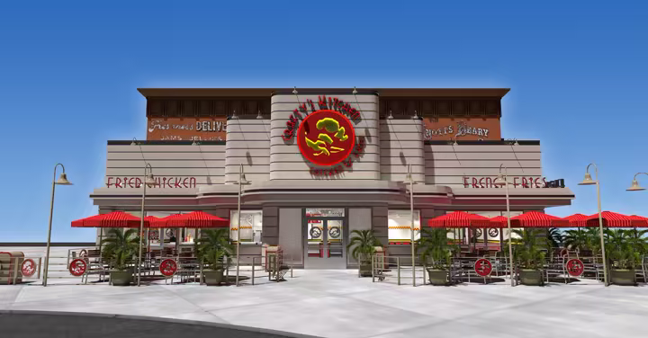 Concept art of Crafty’s Kitchen at Knott’s Berry Farm