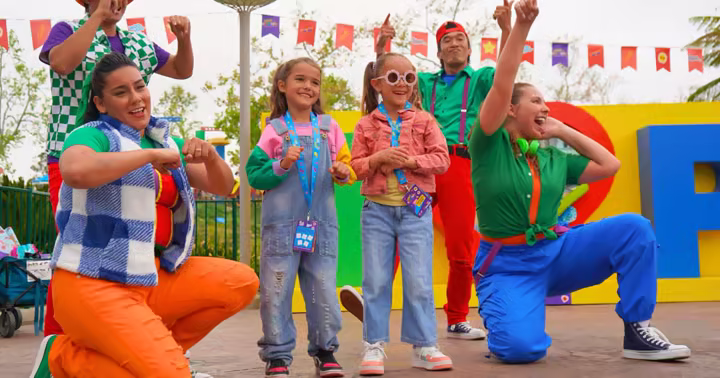 Children and LEGO characters at the LEGOLAND Florida LEGO Festival
