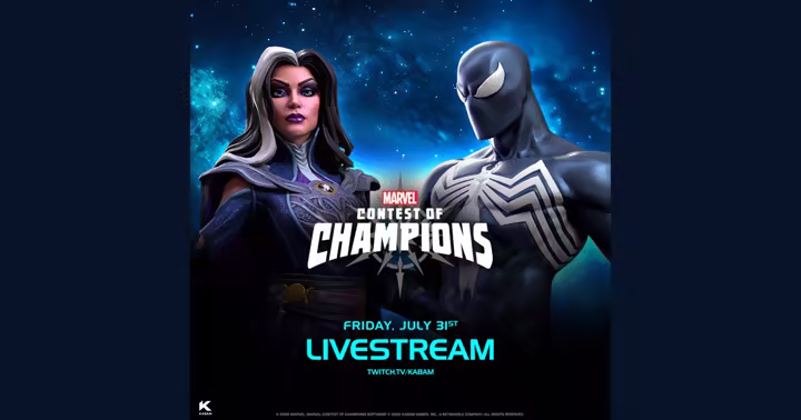 Agatha Harkness and Symbiote Spider-Man in Marvel Contest of Champions