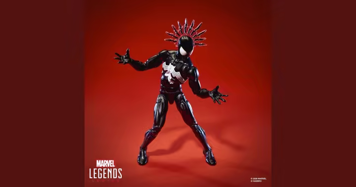 Marvel Legends Maximum Series Symbiote Spider-Man figure