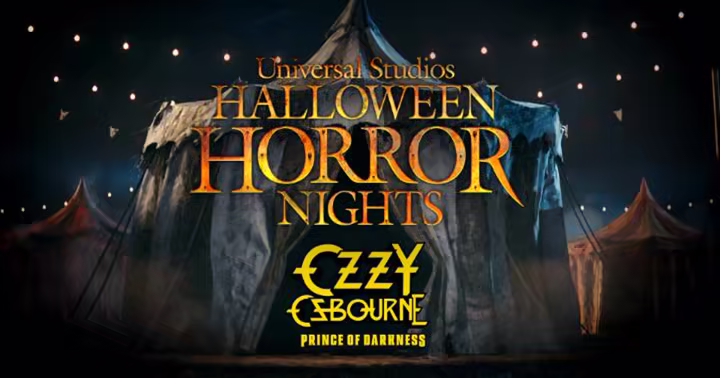 Ozzy Osbourne Prince of Darkness Halloween Horror Nights title art