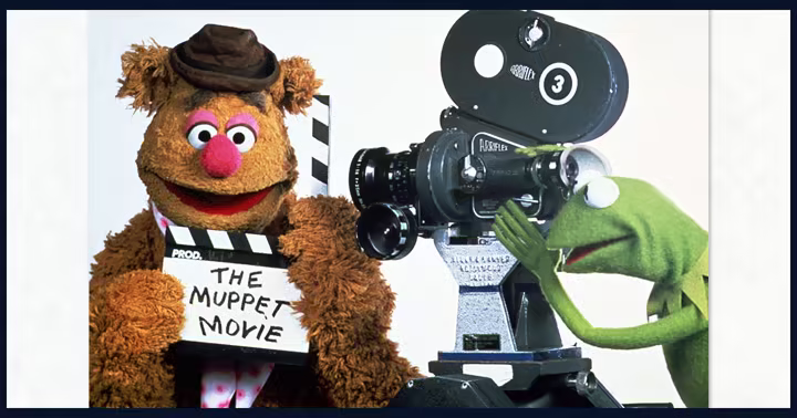 Kermit the Frog and friends in The Muppet Movie