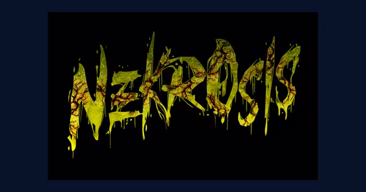 Nekrosis scare zone artwork for SeaWorld Orlando Howl-O-Scream
