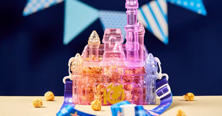 Shanghai Disneyland Adds 10th Anniversary Rainbow Castle Popcorn Bucket
