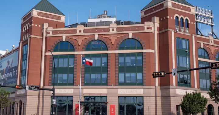 Six Flags headquarters at Choctaw Stadium in Arlington, Texas