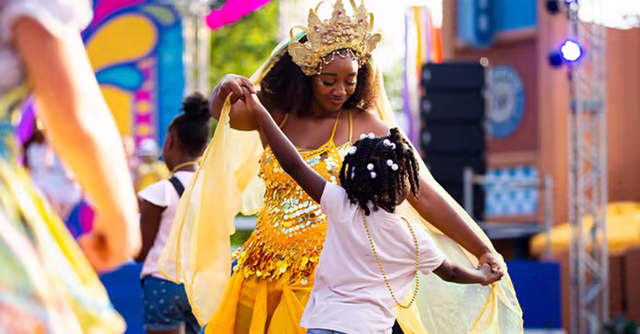 Six Flags Great Adventure summer event performer in an official event image