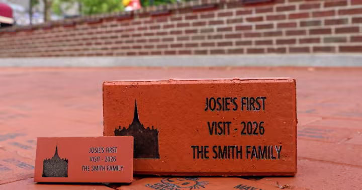 Personalized bricks and a keepsake replica on the Great America Legacy Path
