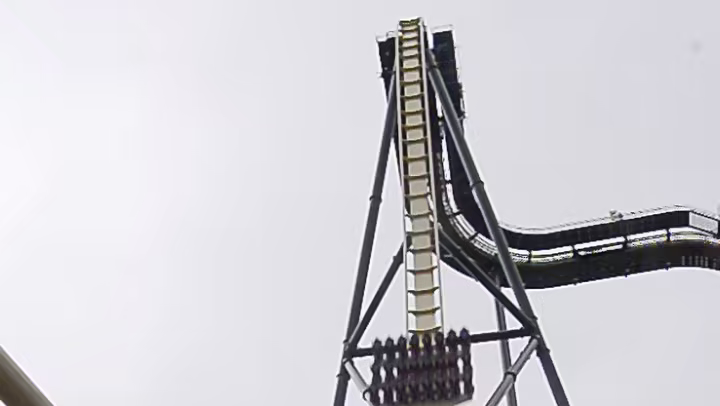 Tormenta Rampaging Run testing at Six Flags Over Texas