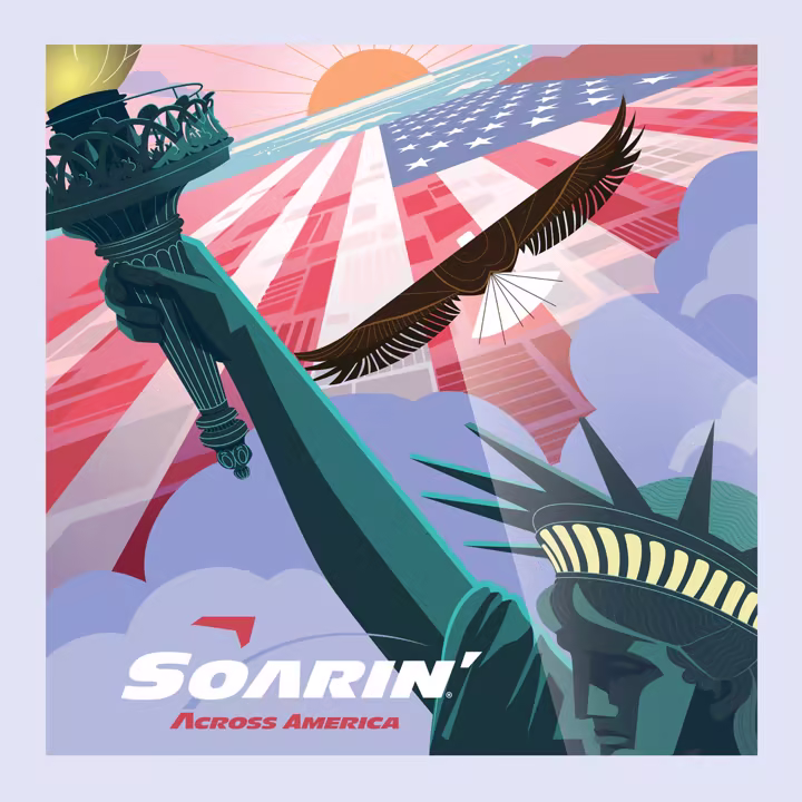 Soarin' Across America album cover from Walt Disney Records