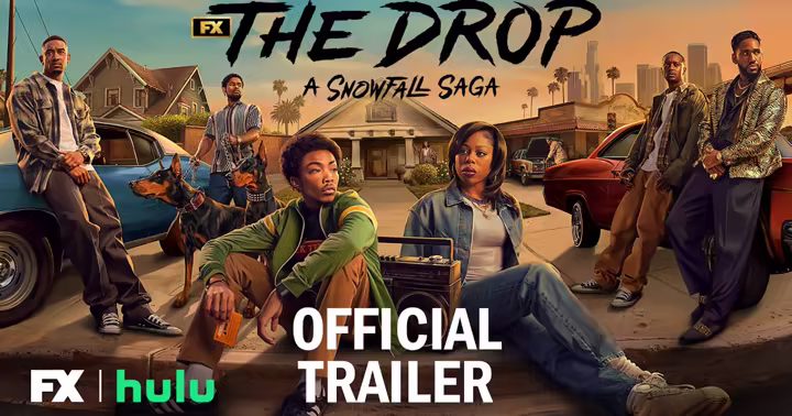 Cast of FX's The Drop: A Snowfall Saga on a Los Angeles street