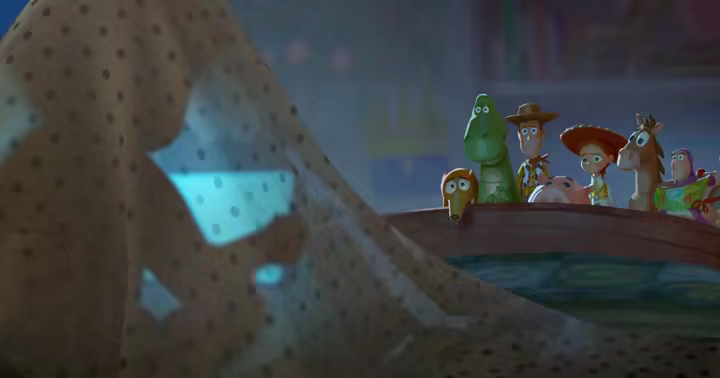 Woody, Buzz Lightyear, Jessie and the Toy Story 5 characters