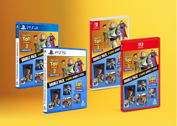 Toy Story Retro Roundup and Toy Story 3 Complete Edition double pack key art