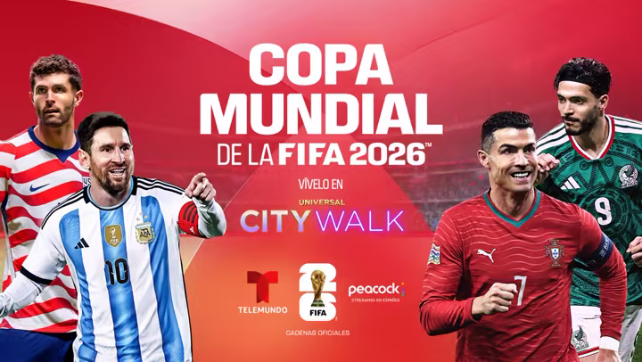 FIFA World Cup 2026 watch party artwork for Universal CityWalk Orlando