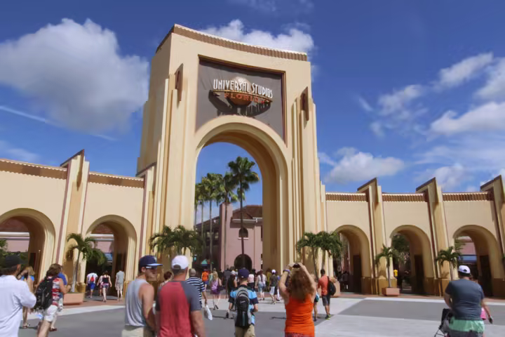The entrance to Universal Studios Florida at Universal Orlando Resort
