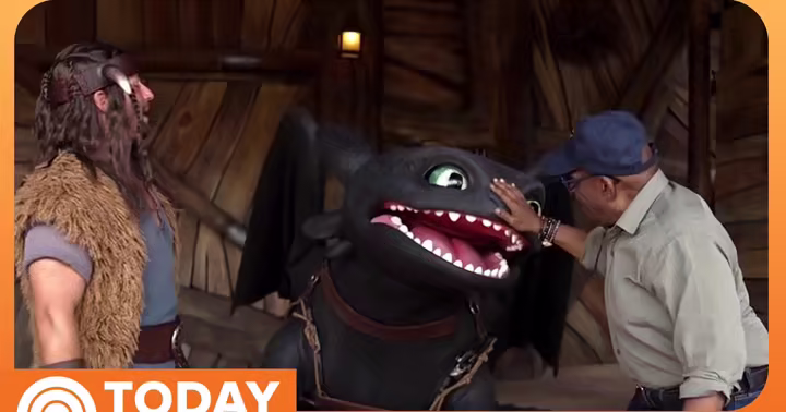 Al Roker meets Toothless at Universal Epic Universe in the Universal TODAY preview