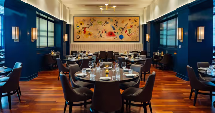 Dining room at Bourbon Steak inside Walt Disney World Dolphin