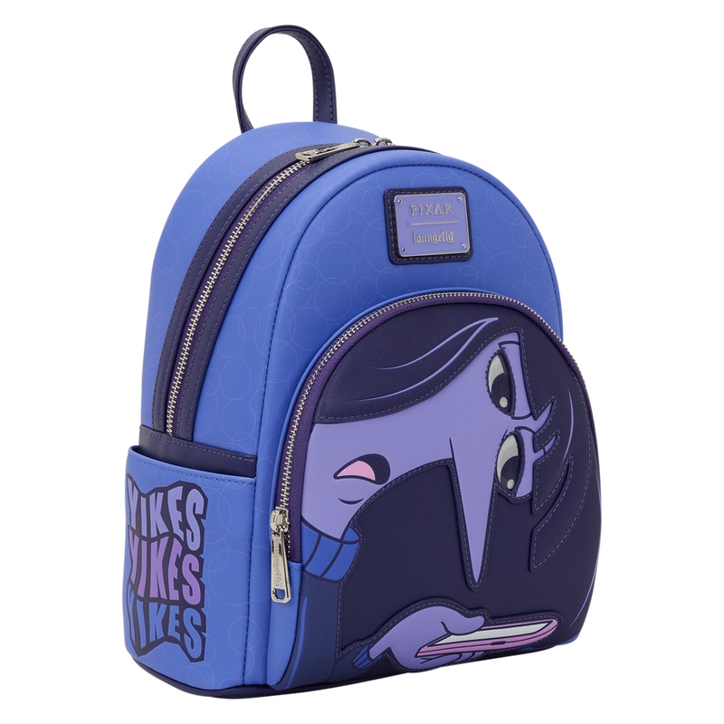 Angled front view of the Ennui mini backpack