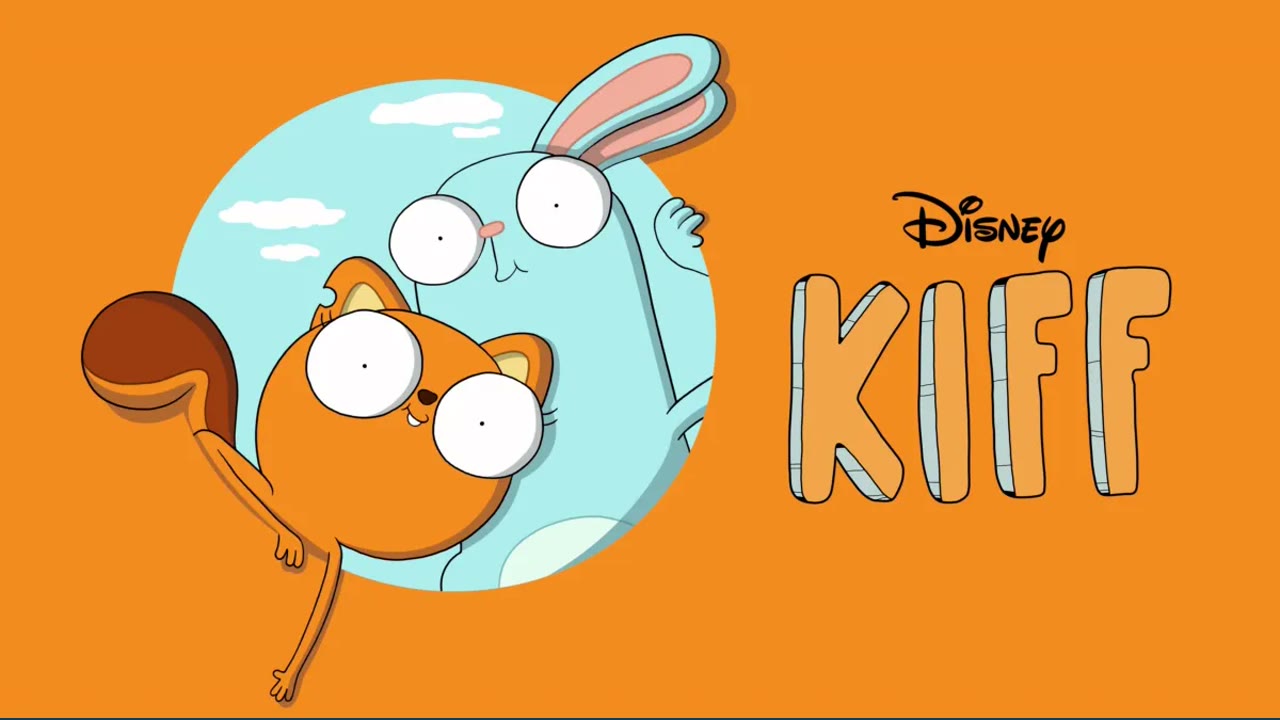 Kiff and Barry appear in bright orange Disney+ key art