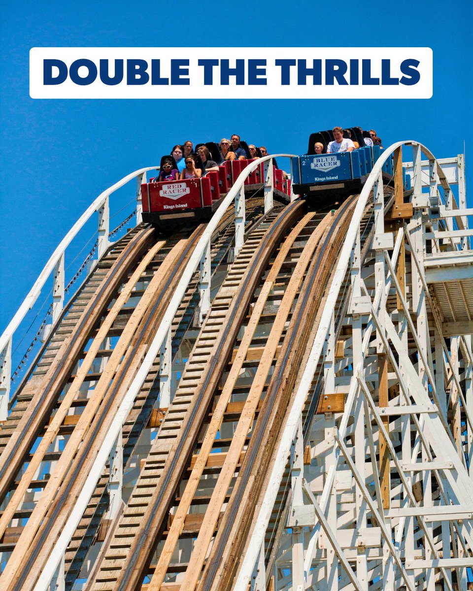 Kings Island flash sale artwork with a roller coaster and discount message