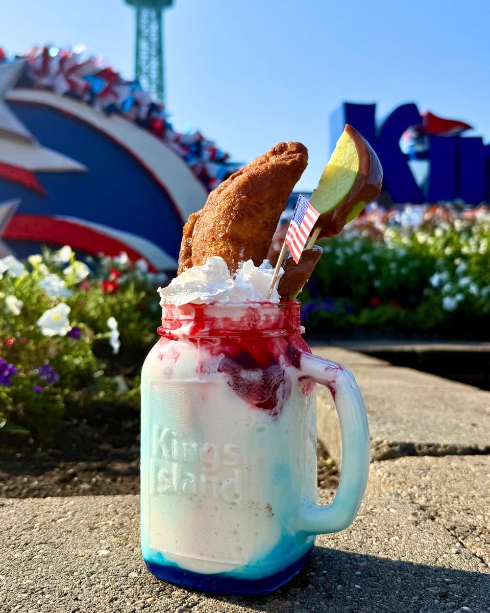 Liberty Bell Apple Pie Smash Milkshake at Kings Island