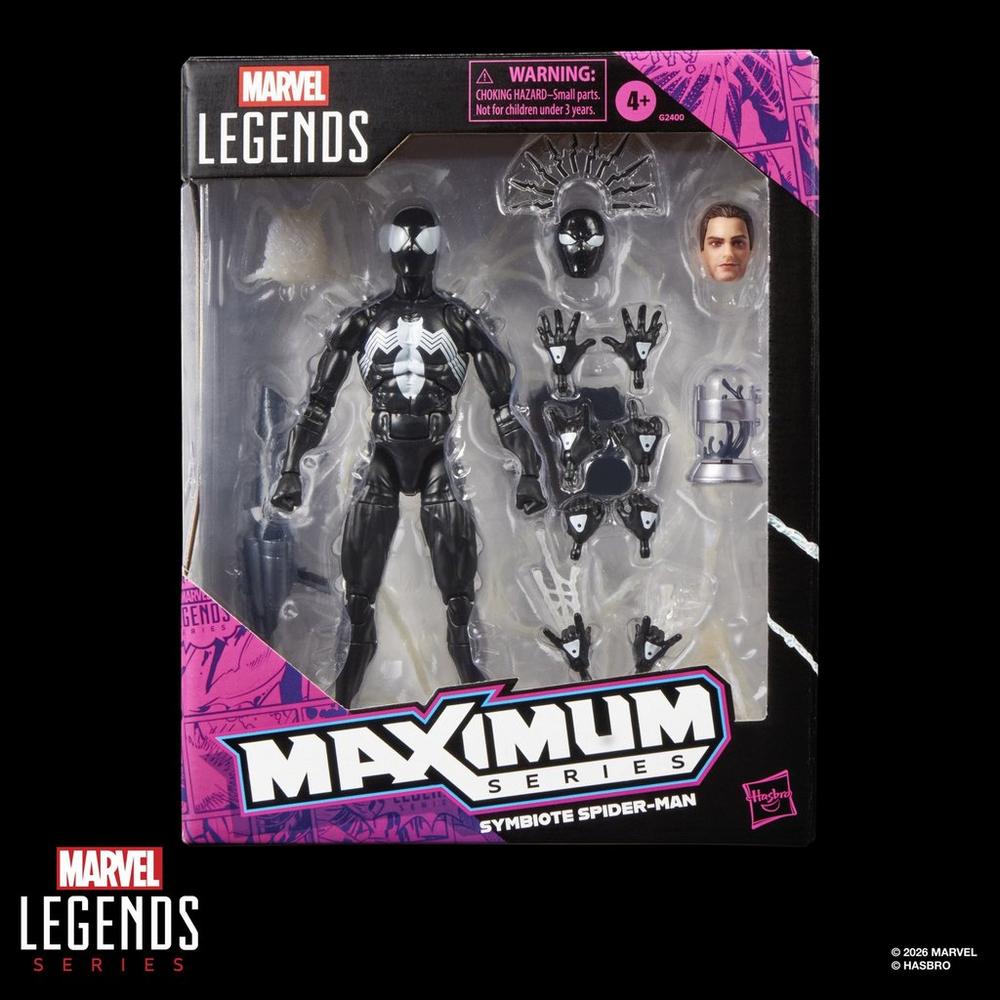 Marvel Legends Maximum Series Symbiote Spider-Man package front