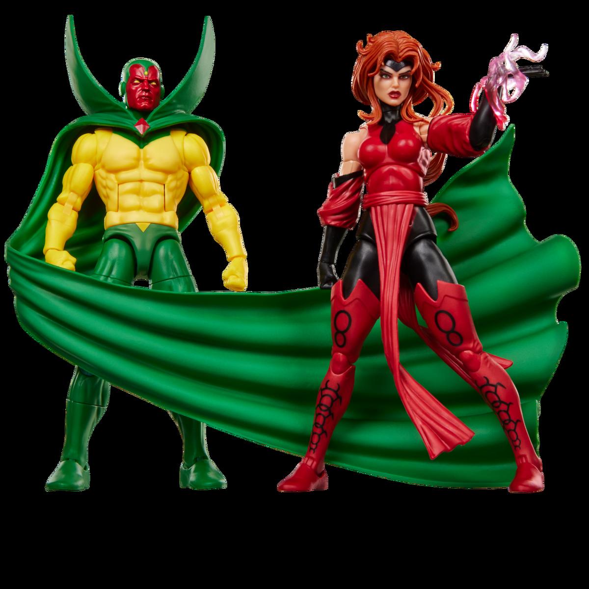 Marvel Legends Vision and Scarlet Witch figures inspired by Avengers: The Crossing
