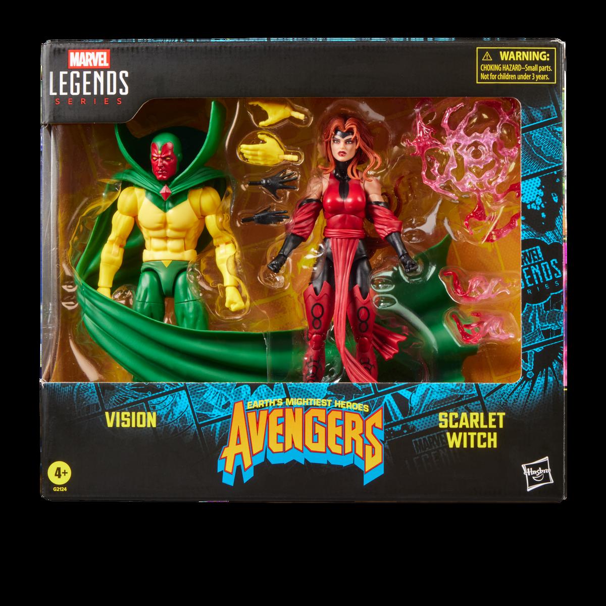 Vision and Scarlet Witch Marvel Legends package back
