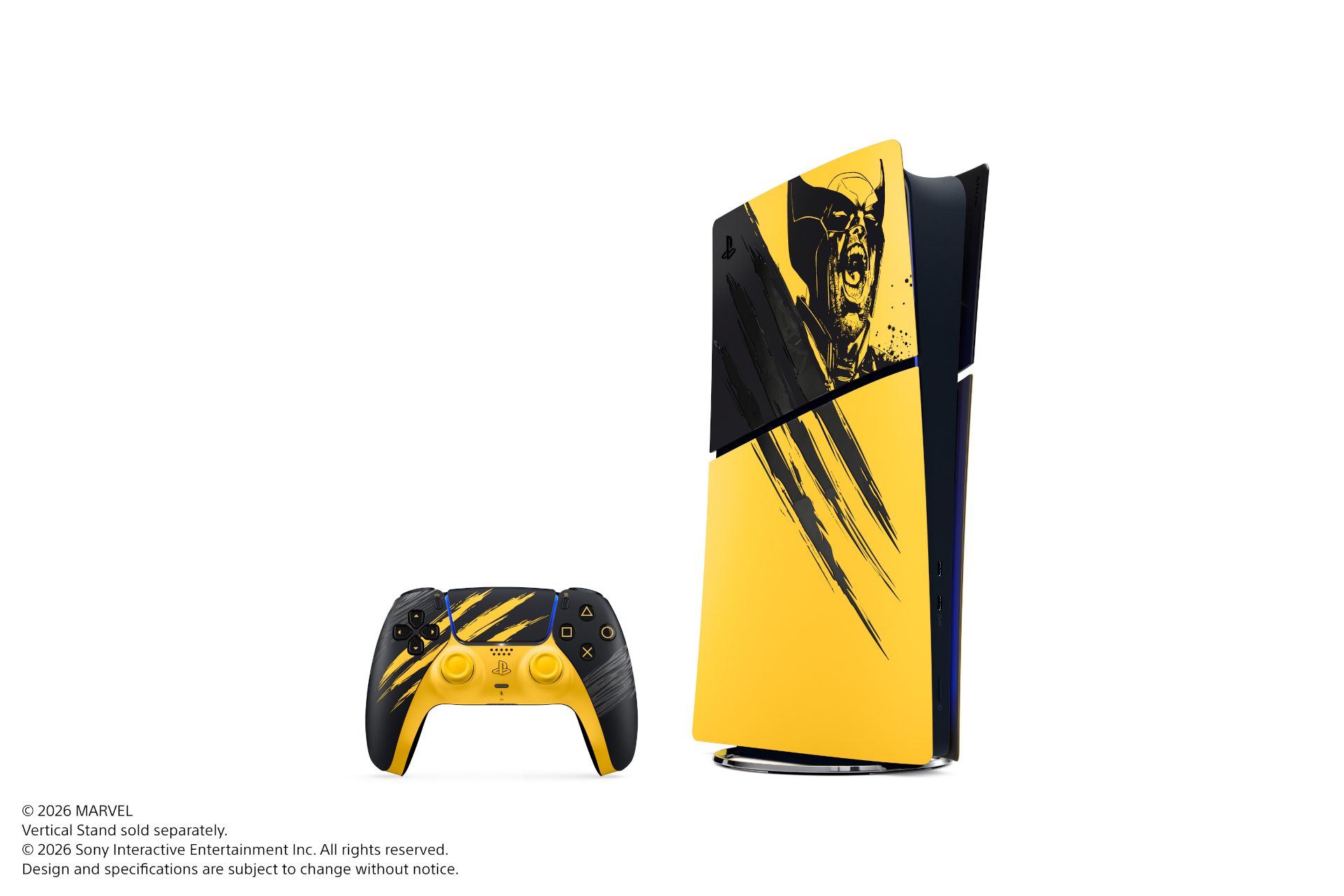 Battle Yellow PS5 Digital Edition and DualSense bundle for Marvel's Wolverine