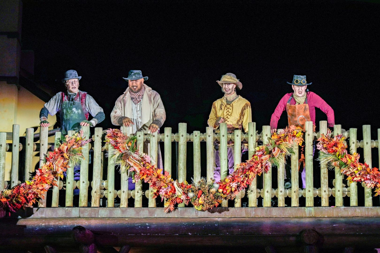 The Cadaver Dans perform in Frontierland during Mickey's Not-So-Scary Halloween Party